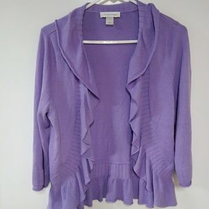 Christopher and Banks Purple Cardigan